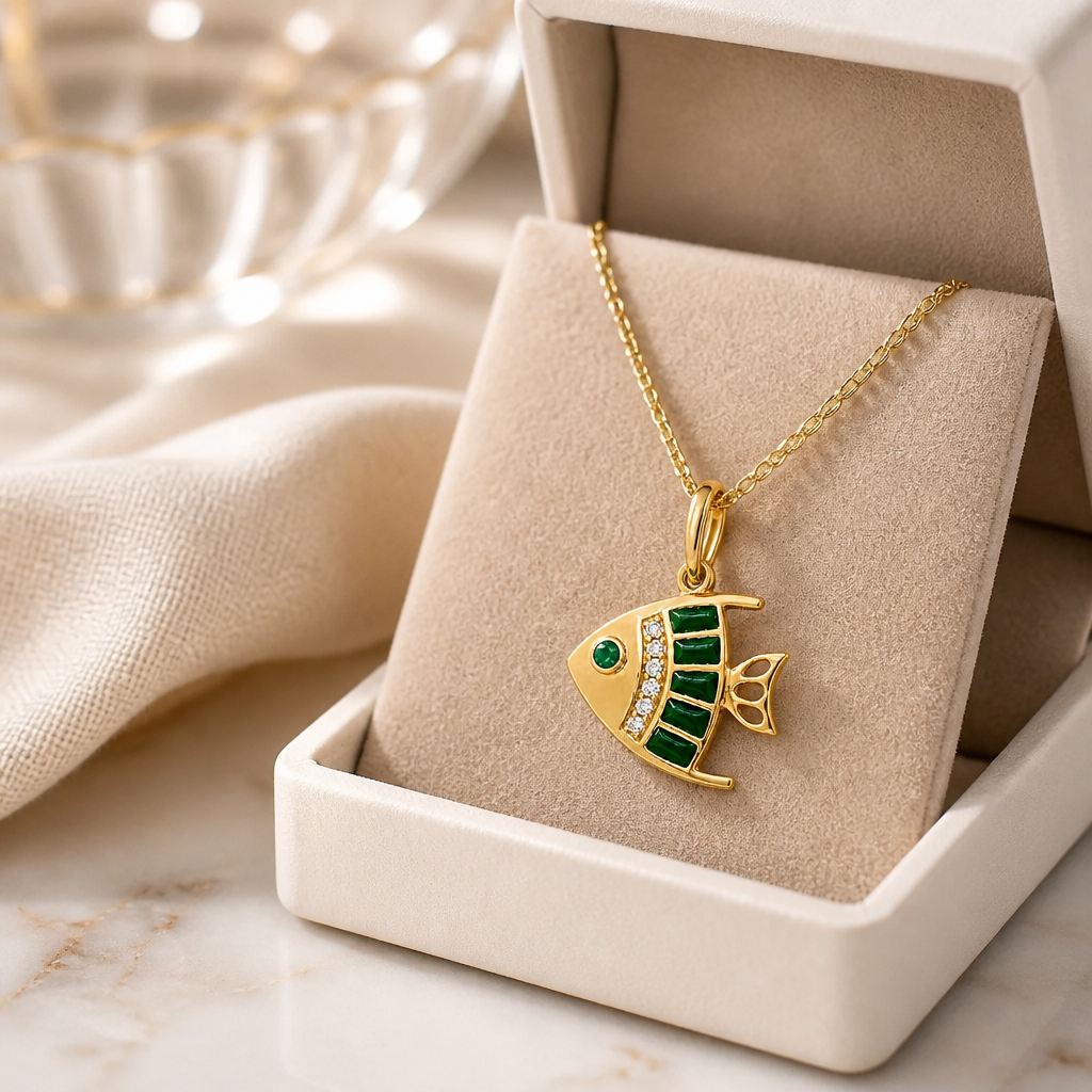 Diamond Fish Charm