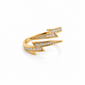 Diamond Lightning Bolt Ring