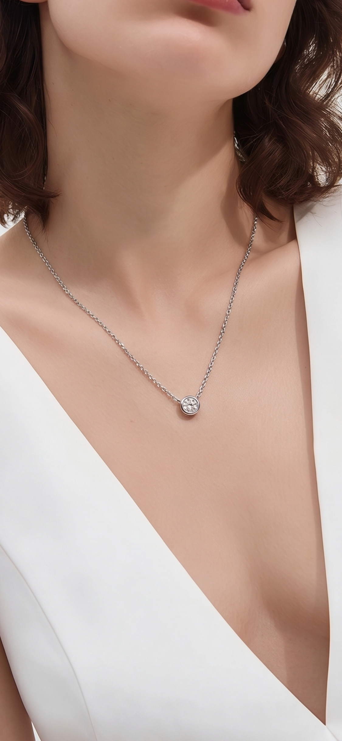 3mm Diamond Necklace