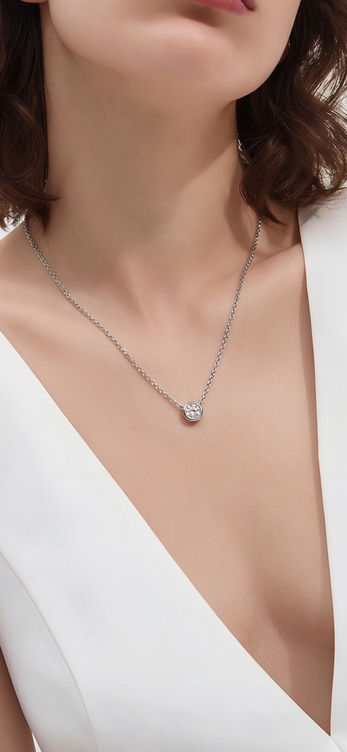 3mm Diamond Necklace