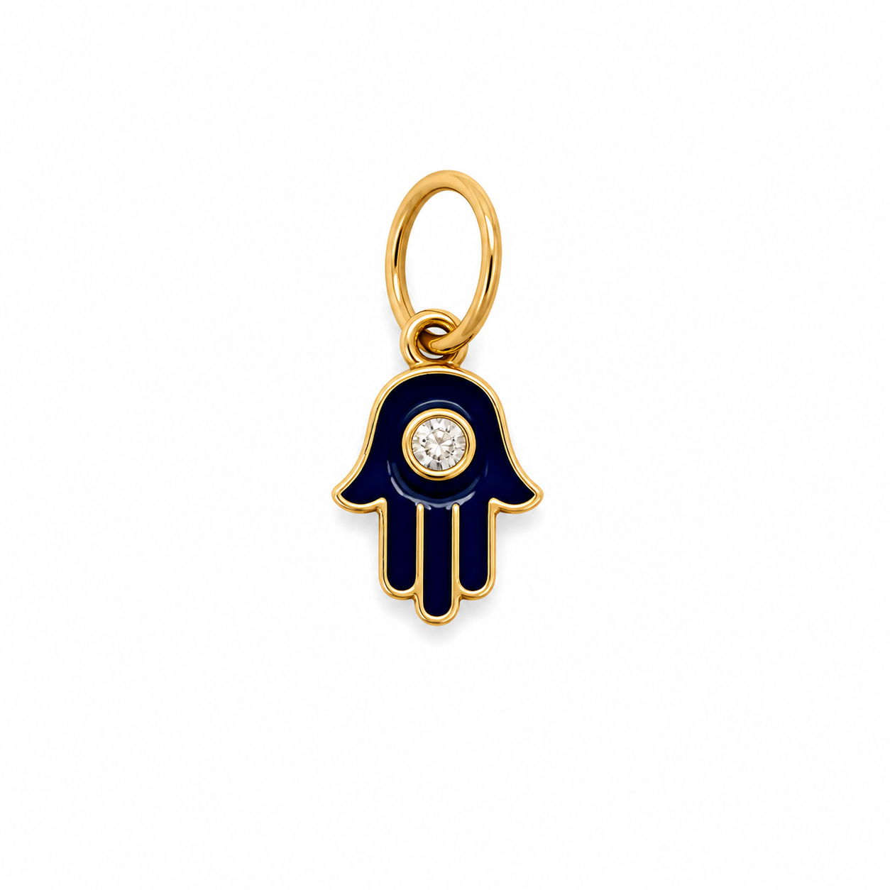 Diamond Hamsa Charm