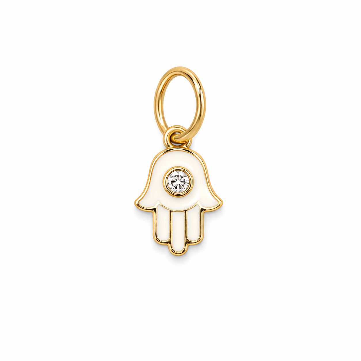 Diamond Hamsa Charm