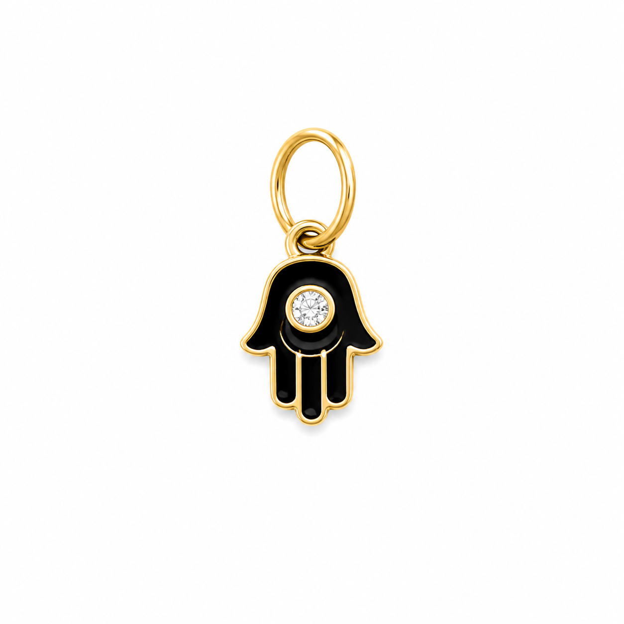 Diamond Hamsa Charm