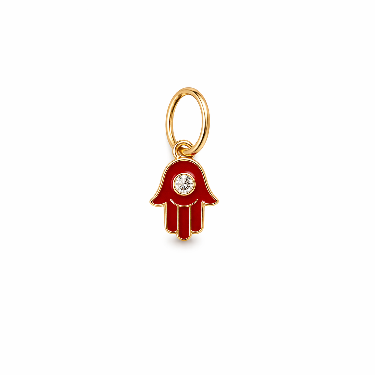 Diamond Hamsa Charm
