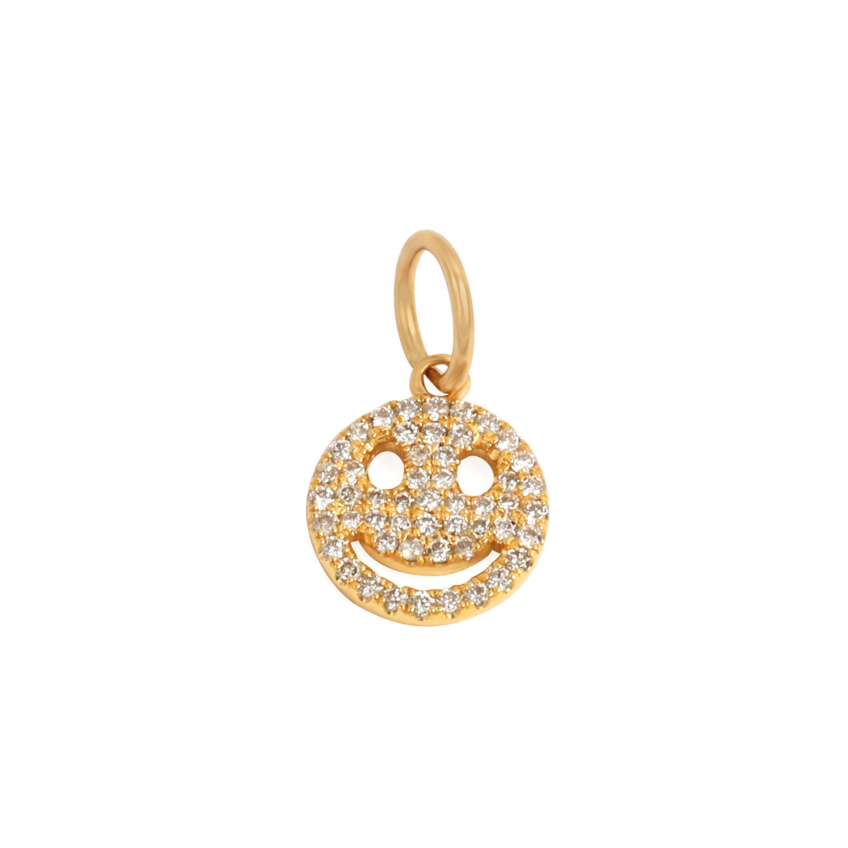 Diamond Smiley Charm