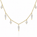 Diamond Spike Dagger Necklace