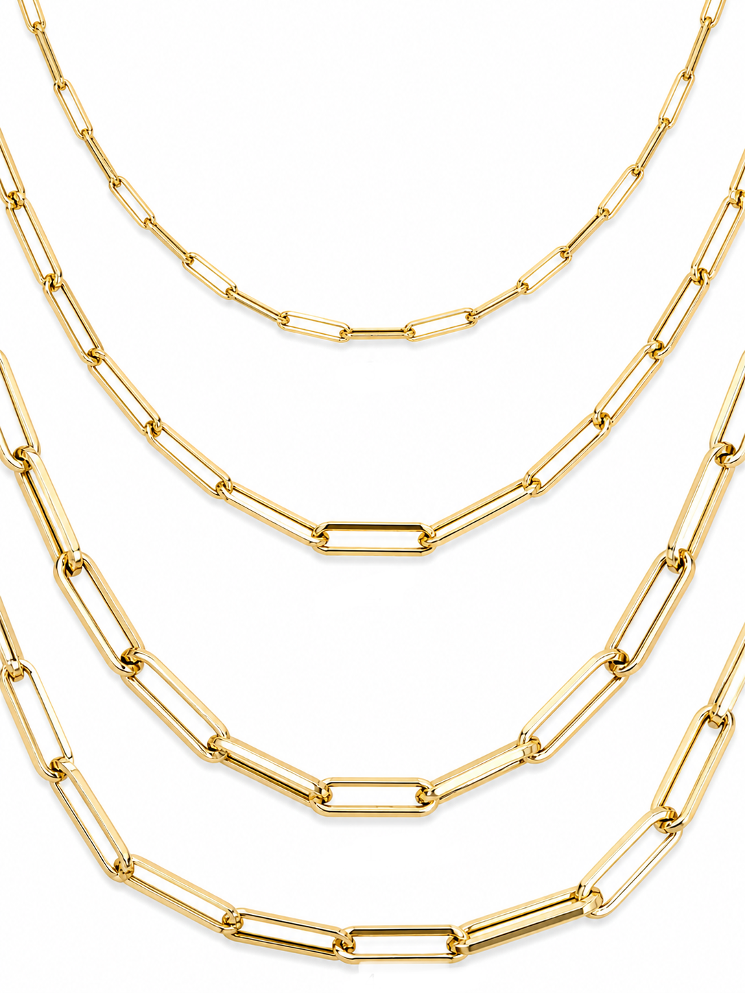 Gold Paperclip Chain
