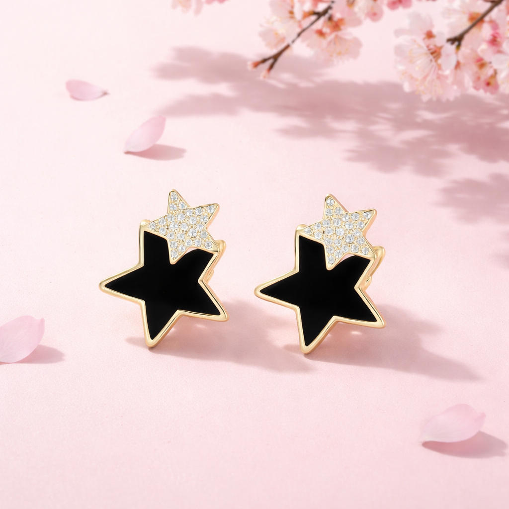 Duo Star Studs