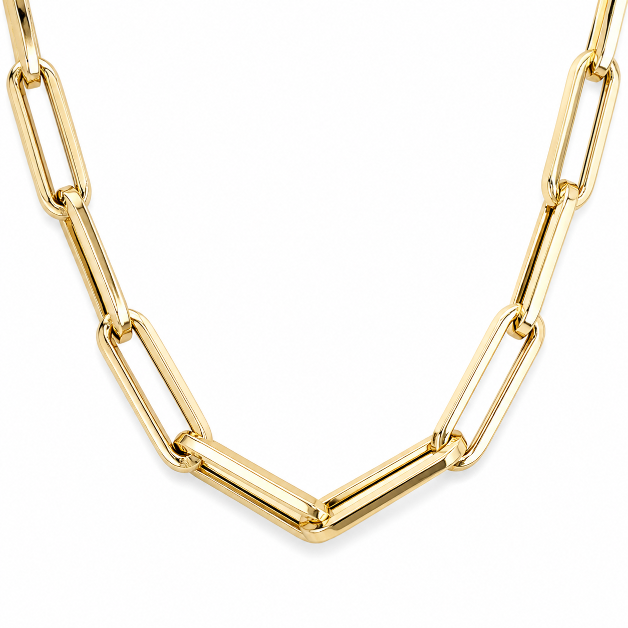 Gold Paperclip Chain