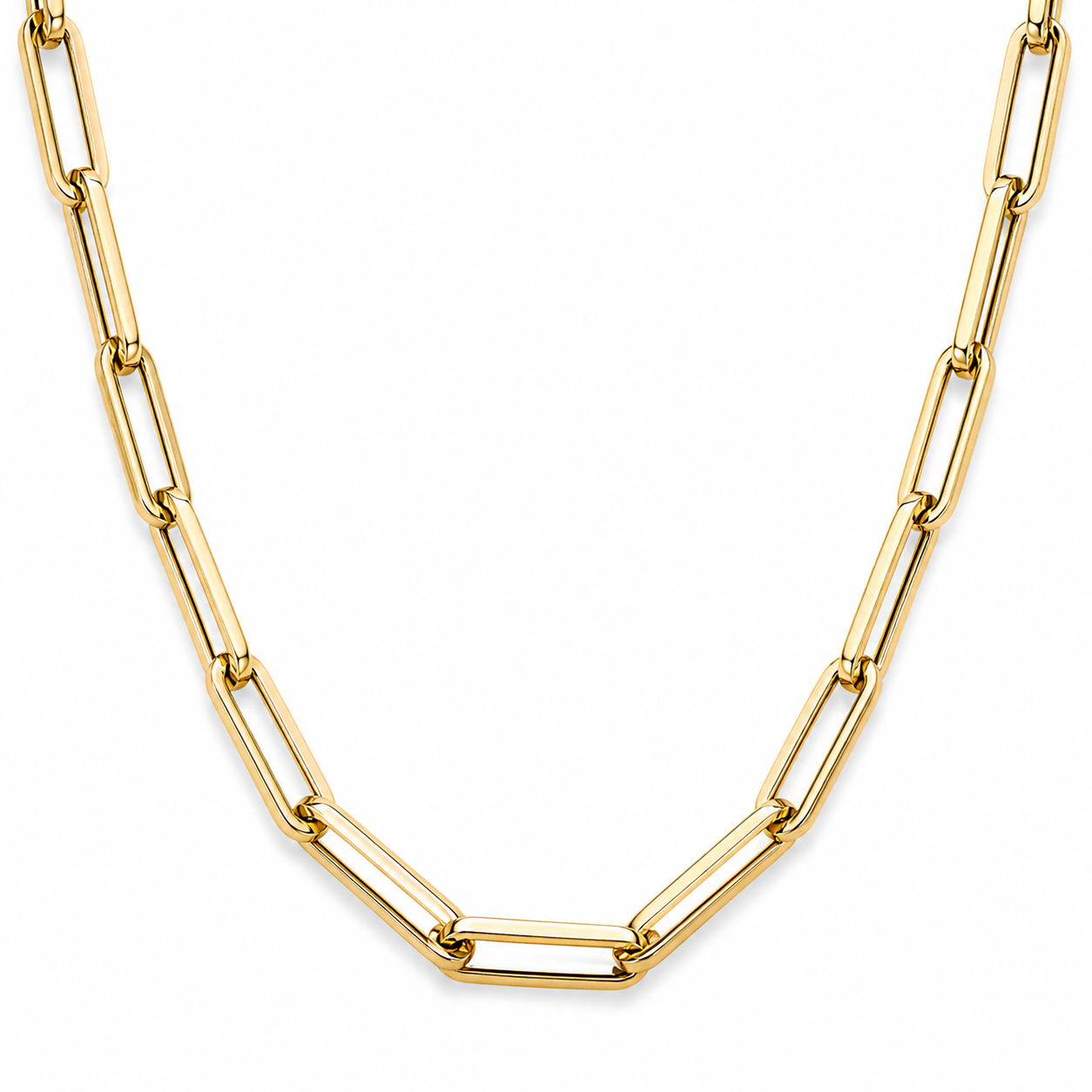 Gold Paperclip Chain