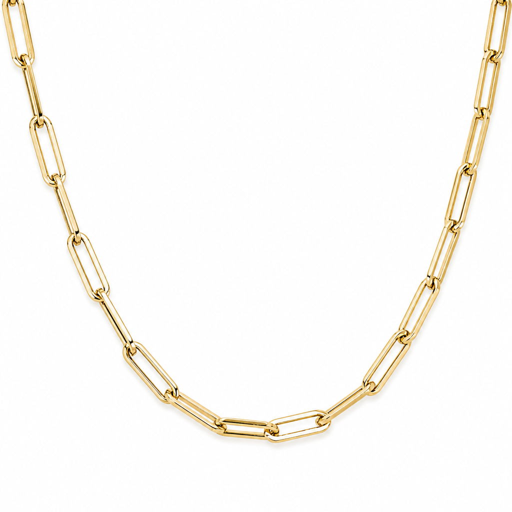 Gold Paperclip Chain