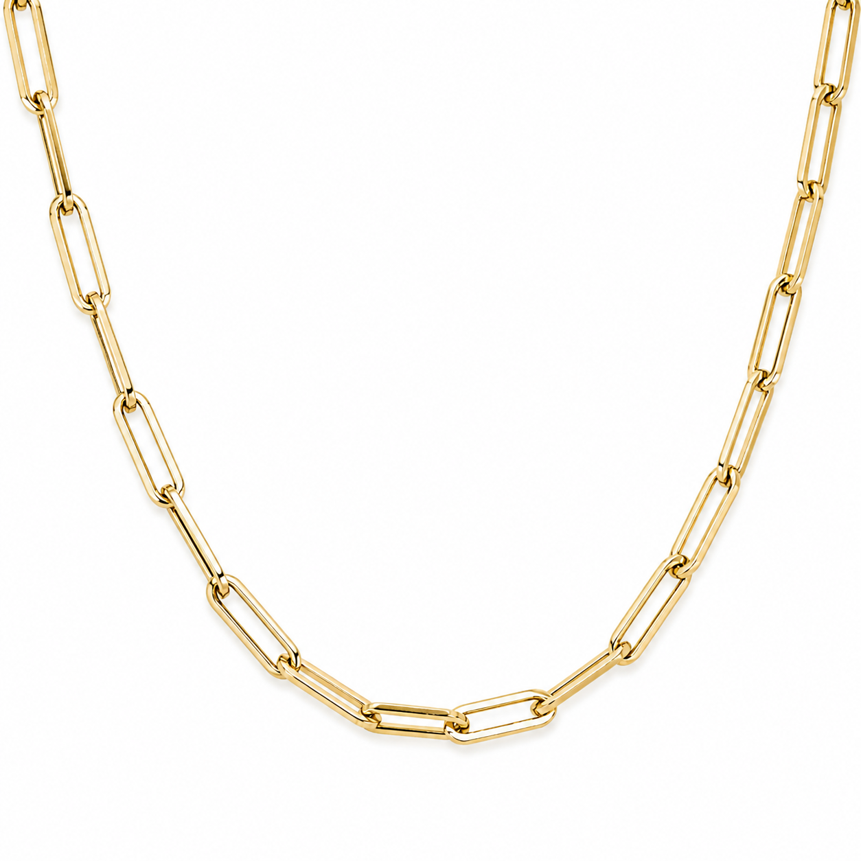 Gold Paperclip Chain